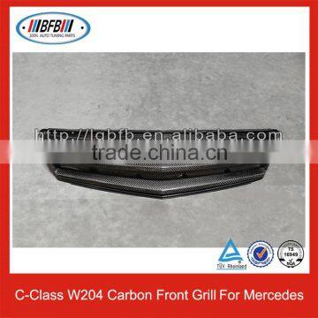 For Mercedes W204 Auto Parts Carbon Front Grille