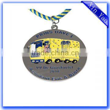 High Quality Die Cast Cheap Enamel Custom Silver Medal photo-5