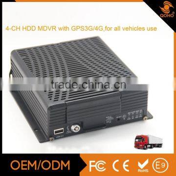 Car DVR 4G vehicle Mobile DVR with UPS, WIFI GPS Tracking in Google Earth map