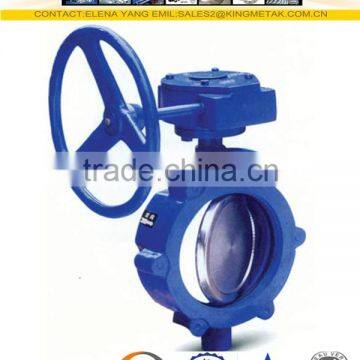 SS304/316 Stainless Steel Double Flange Butterfly Valve DN300