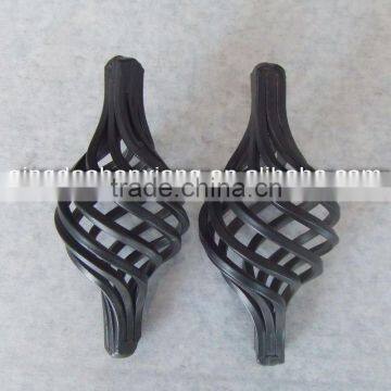 wrought iron components fence basket