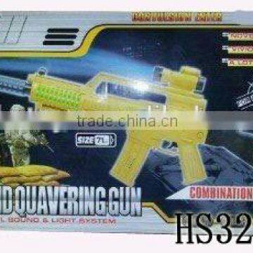 flashing gun with blue light shootimg electric gun children creative toy