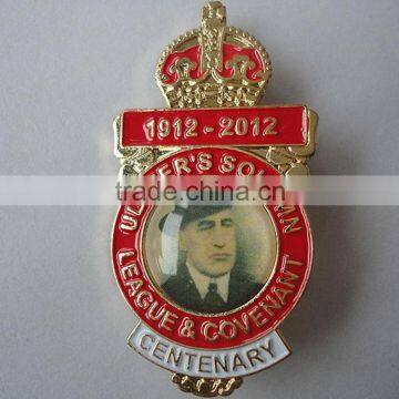 custom logo souvenir badges for great man with your own design