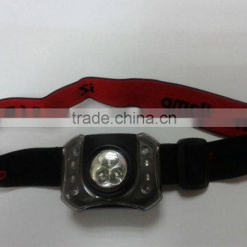 7 LED (3 LED + 4 SOS LED) 12 lumens Dual-Mode coal miners headlamp