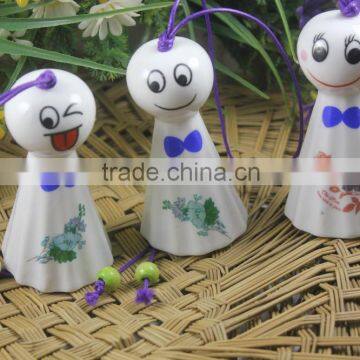 Colourful Sunny Doll Ceramic Wind Chime