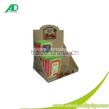 Promotional Retail Store Design Rack Cardboard Countertop Kraft Paper Display PDQ