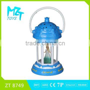 Hot B/O princess and Olaf music and light lantern magic lamp ZT 8749ABC