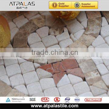 Decorative pattern stone mosaic border, handmade border designs EMB208