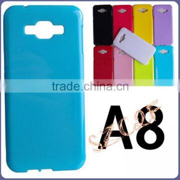 Wholesales candy color TPU phone case for Smasung A8