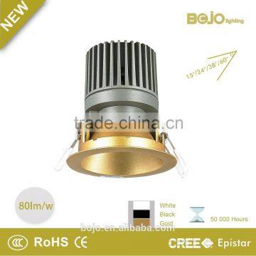 Golden or black reflector for your reference 10w cob led downlight