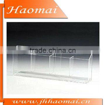 Acrylic Brochure Holder, 4 Pocket Dual Use,clear brochure rack,acrylic magazine holder