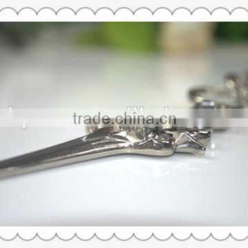 keychain for rhinestone and cranial head,sword shape with rhinestone keychain