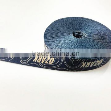 Wholesale custom printed logo polyester webbing strap