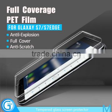 Durable Full Cover PET Screen Protector Film for Samsung S7 edge