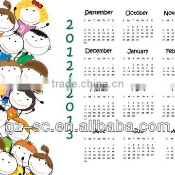 Fancy cartoon Printable Calendar for promotion