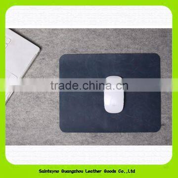 15010 2016 new product promotional item luxury genuine leather mouse pad