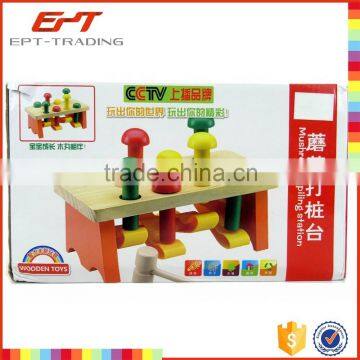 Intelligent toy mushroom piling toys wooden game toys for baby