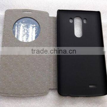 Leather Flip Case Magnetic Window Smart Cover For LG G3 Cell Phone photo-2