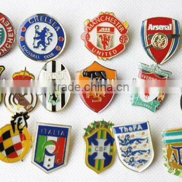 soccer club metal lapel pins,basketball/football club pin badge