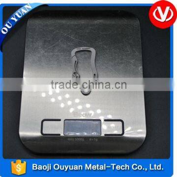 Climbing Carabiner Hook Keychain Titanium photo-3