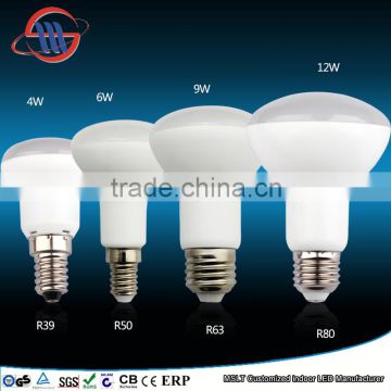 Haining Mingshuai factory R39 R50 R63 R80 LED BULB E14/E27 led lamp 4w 6w 10w 12w CE ROHS certificate