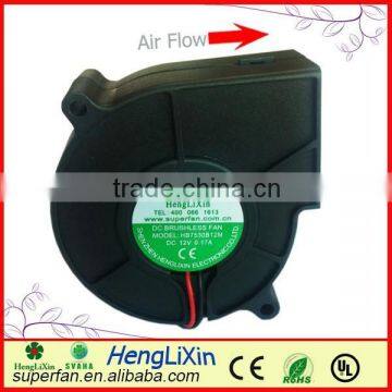 exhaust fan 12v dc 7.5cm waterproof ventilation fan, mini ventilation fan