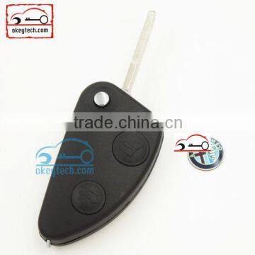 Free shipping car key for Alfa romeo 2 button key shell Alfa key for Alfa romeo key