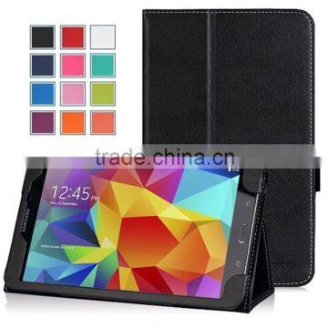 High quality protective pu leather flip tablet case for Tab S