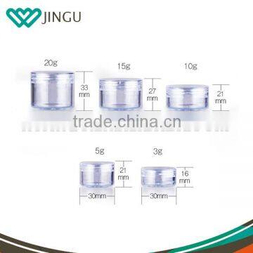 Various capacity Clear Bottom Empty cream Cosmetic Jar