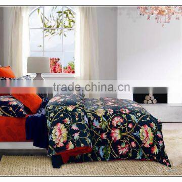 100%cotton reactive printing bedding set,russia duvet cover,pillow,elegant design,soft fabric