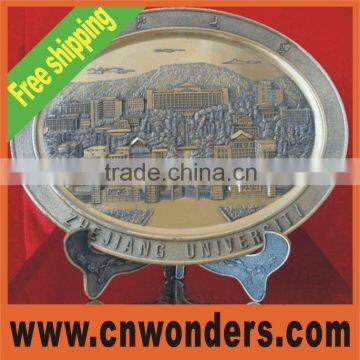 Metal souvenir tray