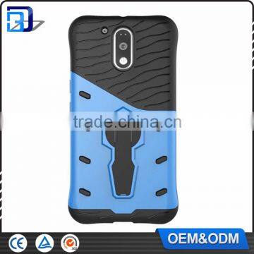 Wholesale Mobile Phone Accessories Back Cover For Motorola Moto G4 / G4 Plus TPU+PC Kickstand Hybrid Armor Case Paypal Accept photo-2