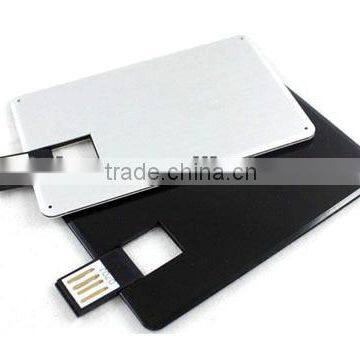 Custom credit card usb flash drive, metal usb card with full color printing, 4gb printable card usb flash