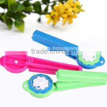 Plastic Flower Bag Clip,Flower Head With Date seal Clip