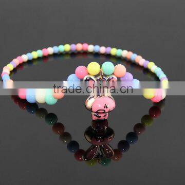 Fashion Charm Jewelry Candy Color DIY Acrylic Children Necklace