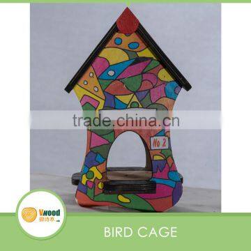 Colorful Wooden Bird Feeder