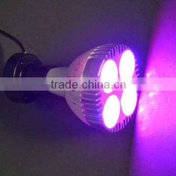 Shenzhen AC85-265V aluminum led 36w e27 hydroponic grow light with built in fan