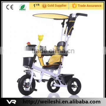 High Quality Baby Tricycle with canopy,Baby Tricycle Kids Bike with Push Bar