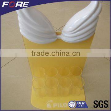 Hot Bending White/Clear Acrylic Mobile Phone Display Stand