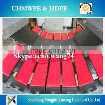 uhmwpe bars for conveyor belt impact bed/colorful UHMWPE plastic Rod pe-uhmw bar