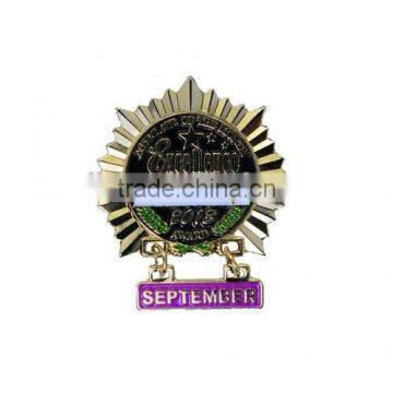 2015 Wholesale China Soft Enamel Nickel Plaitng Epoxy Custom Metal Pin