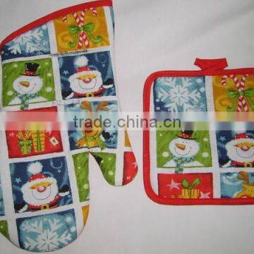 Christmas oven mitten kitchen oven glove kitchen oven mitts