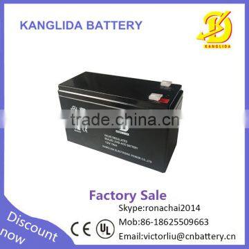 High performance 12v7ah sealed vrla battery power accumulator