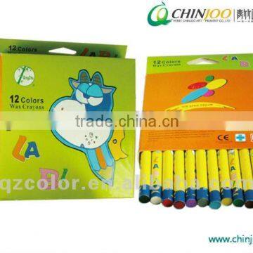 12 colors wax crayon set