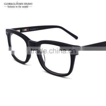 NO MOQ Gentle Vintage Square Unisex Italy Designer Acetate Optical Frame 609G