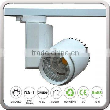 White Black Color Gallery 30W COB LED Track Rail Light Spotlight photo-6