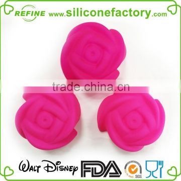 Valentine flower rose shaped platinum grade silicone bake mould