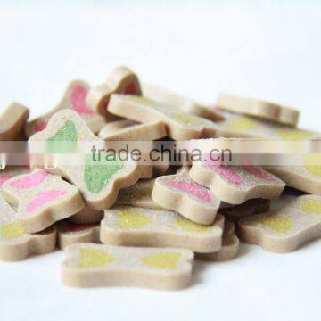 turkish food product(dog chewing chips shaped doubule-hearts)