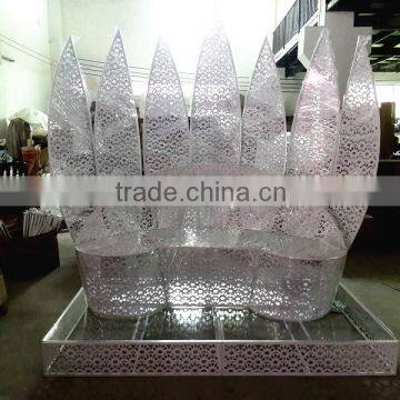 Elegant Decorative Metal Wedding Decoration Bride and Groom Wedding Chair photo-2