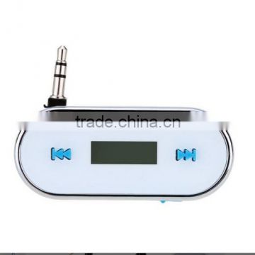 FM Transmitter Radio Adapter Handsfree for Car LCD 3.5mm Audio jack